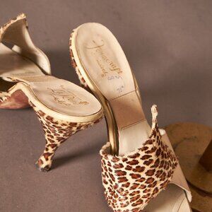 1970s Purple Velvet Platform Mules Heels Shoes